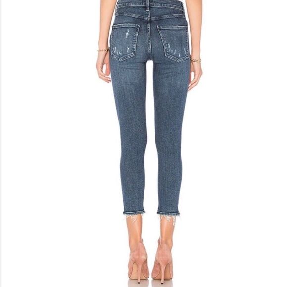 Agolde Sophie High Rise Skinny Distress Crop Jean - Picture 5 of 16